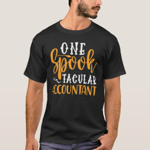 Ein spookartiger Buchhalter Halloween-Kollege T-Shirt