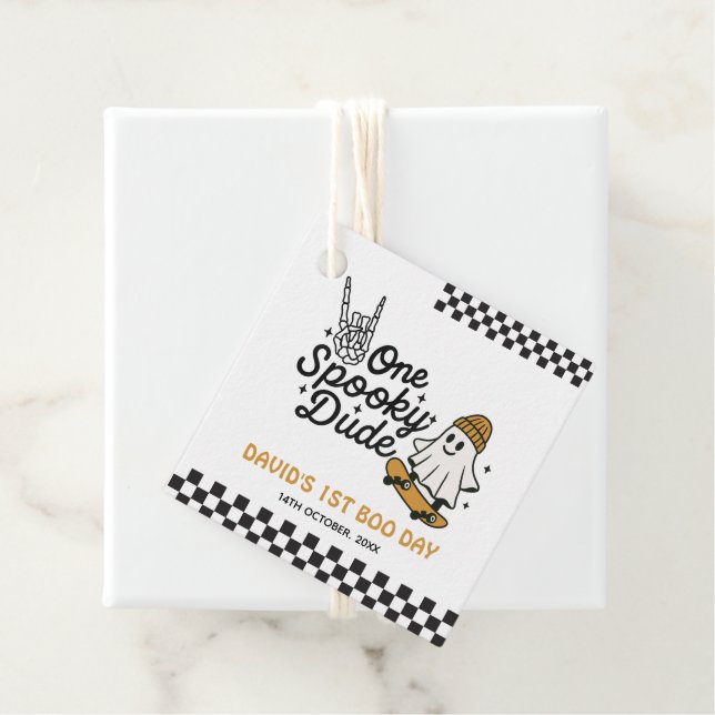 Ein Spooker Typ Halloween Geschenkanhänger (Beispiel)