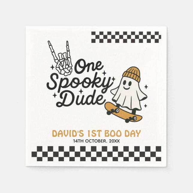 Ein Spooker Typ Halloween Serviette (Vorderseite)