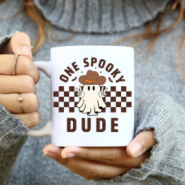 Ein Spooker Typ Western Cowboy Birthday Boo Ghost Kaffeetasse