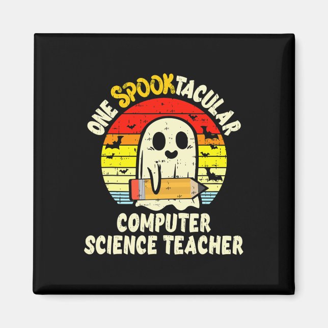 Ein spooktacularer Informatiklehrer Halloween Magnet (Vorne)