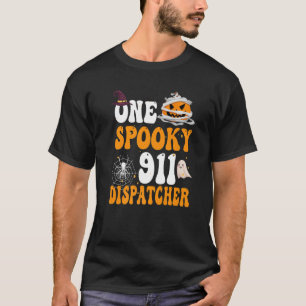 Ein Spooky 911 Pumpkin Boos Halloween T-Shirt