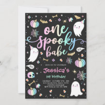 Ein Spooky Babe Niedlich Halloween Ghost 1. Geburt