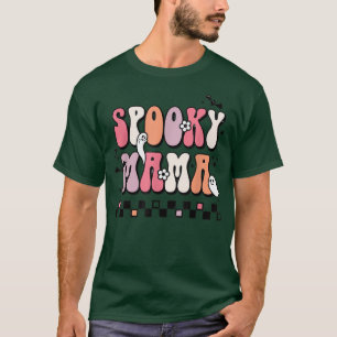Ein Spooky Mama Shirt Frauen Hexe Mama Groovy Retr
