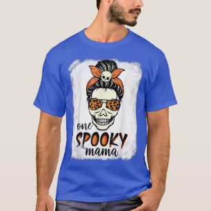 Ein Spooky Mama Shirt Messy Bun Women Hexe Mama Ha