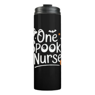 Ein Spooky Nurse Funny Ghost Nurse Halloween Essen Thermosbecher