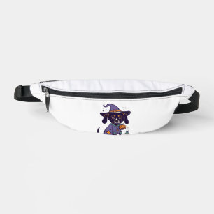 Ein Spooky Nurse Hund bereit für Oktober Bauchtasche