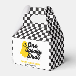 Ein Spooky Typ Groovy Halloween erster Geburtstag Geschenkschachtel