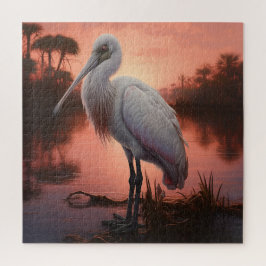 Ein Spoonbill im Feuchtgebiet Puzzle