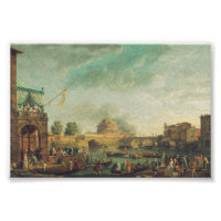 Ein Sporting Contest über Tiber von Joseph Vernet