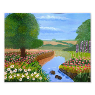 Ein Spring Stream-Foto Fotodruck
