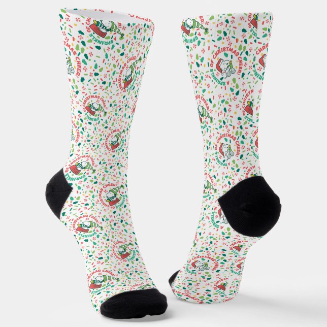 Ein Sprinkle Weihnachts-Cheer-Muster Socken (Gewinkelt)