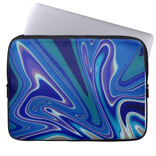 Ein Spritzer Blau Laptopschutzhülle (Vorderseite)