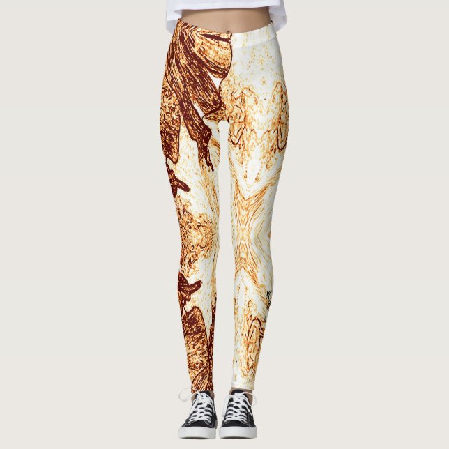 Ein Spritzer Orange Leggings (Vorderseite)