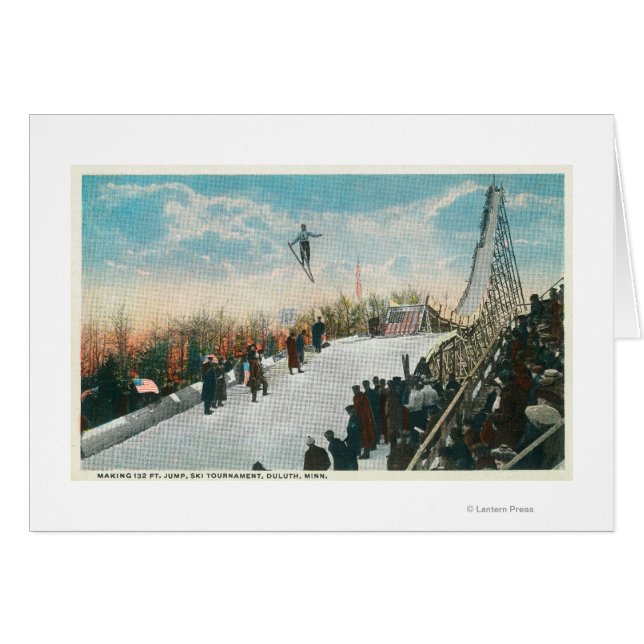 Ein Sprung in ein Skiturnier (Vorderseite (Horizontal))