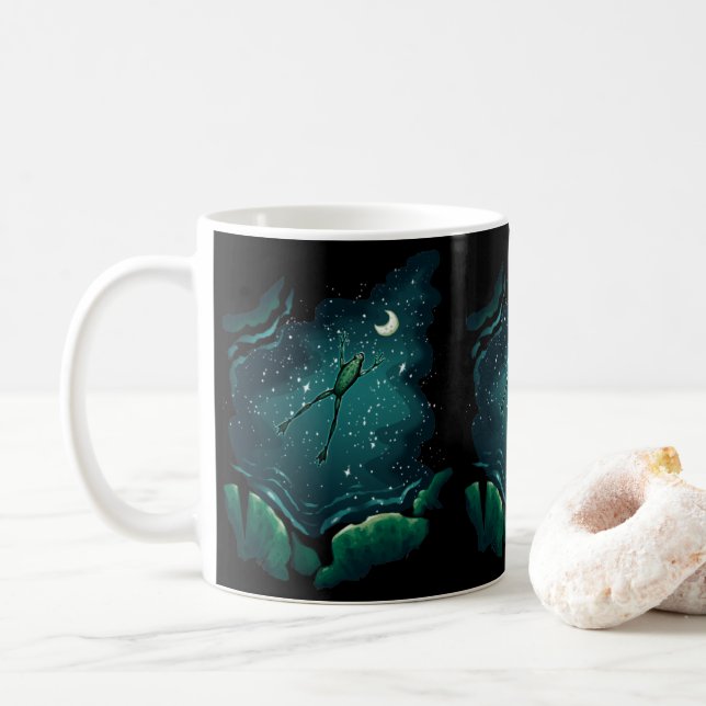 Ein Sprung über den Mond Kaffeetasse (Mit Donut)