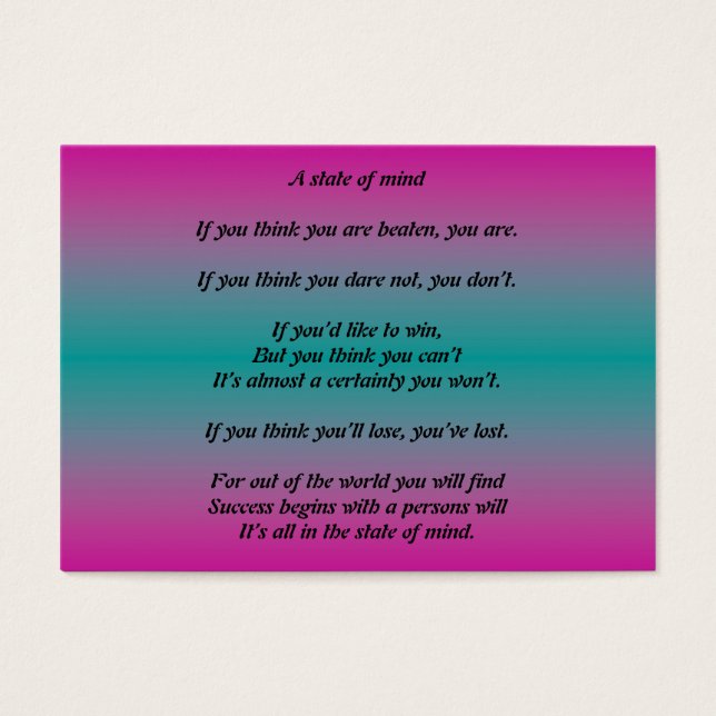 Ein Staat des Geistes (Vorderseite)