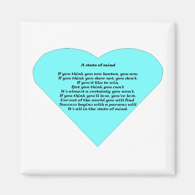 Ein Staat des Geistes Magnet (Vorne)