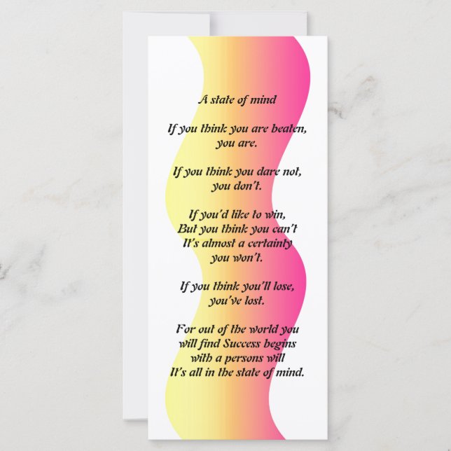 Ein Staat von Mind Rack Cards (Vorderseite)