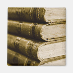 Ein Stapel alter Bücher Magnet