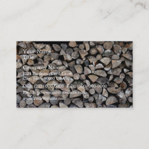 Ein Stapel der hölzernen Klotz des Schnittes Visitenkarte