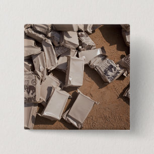 Ein Stapel der Mahlzeiten essfertig Button