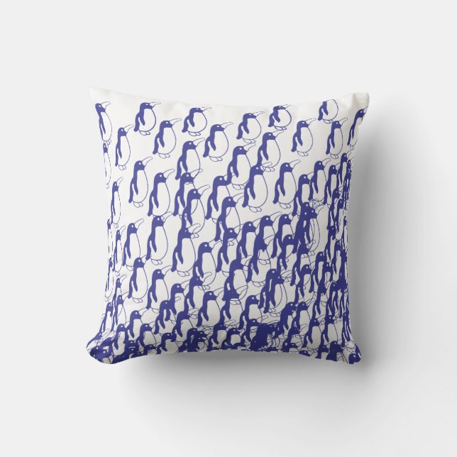 Ein Stapel der Pinguine Kissen (Vorderseite)