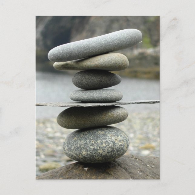 Ein Stapel Rocks-Postkarte Postkarte (Vorderseite)