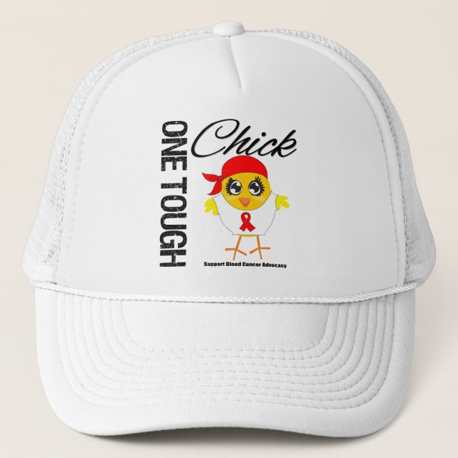 Ein starker Chick-Blutkrebs Truckerkappe (Vorderseite)