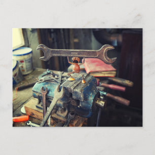 Ein starker Mann der Eichelfen und ein handlicher  Postkarte