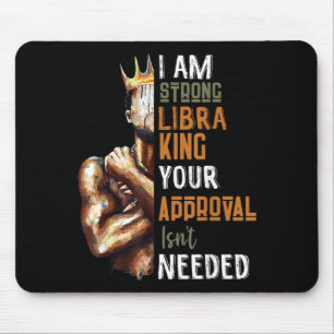 Ein starker Waage-König mit Krone Zodiac Horoskop  Mousepad