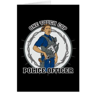 Ein starker weiblicher Polizist
