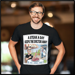 Ein Steak A Day Carnivore Ketovore Keto Funny Mens T-Shirt