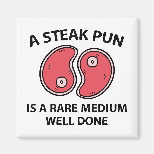 Ein Steak Pub Magnet (Vorne)