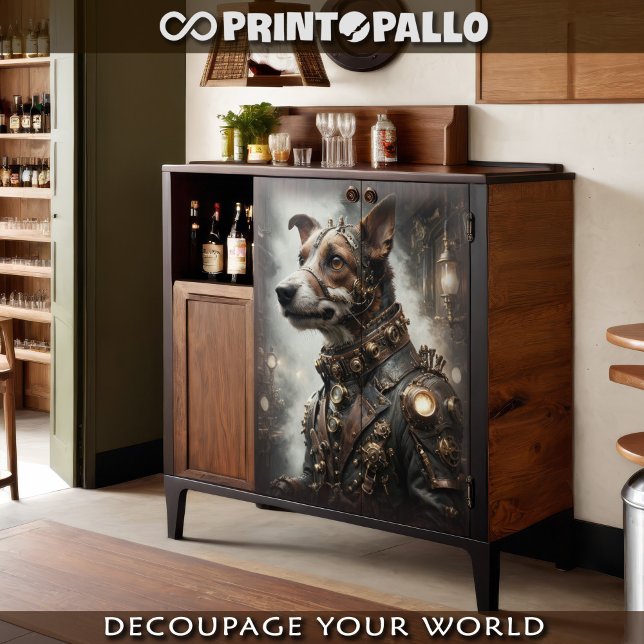 Ein Steampunk-Jack Russell Terrier Seidenpapier (Von Creator hochgeladen)