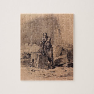 Ein Steinmetz durch Jean-Francois-Hirse Puzzle