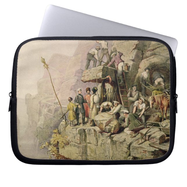Ein Steinsteinbruch, 1833 (Farbelitho) Laptopschutzhülle (Vorderseite)