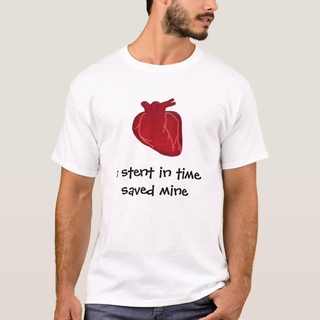 ein Stent in der Zeit T-Shirt (Vorderseite)