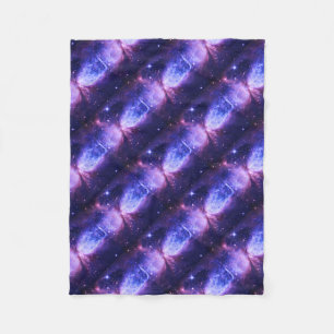 Ein Stern ist Geboren Lila blau Fleecedecke