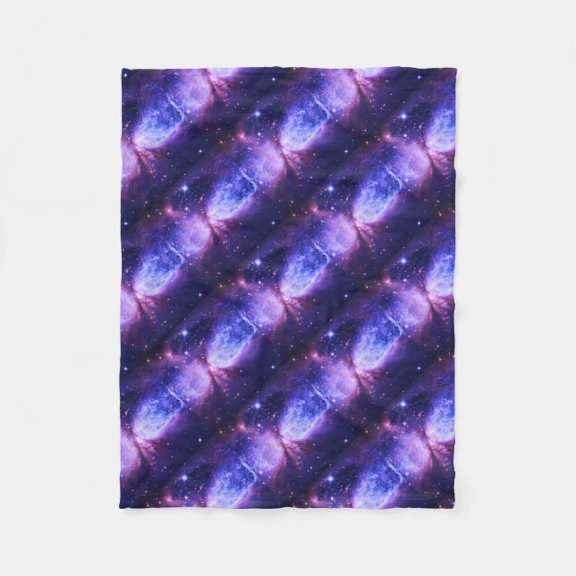 Ein Stern ist Geboren Lila blau Fleecedecke (Vorderseite)