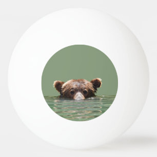 Ein Stern-Klingeln Pong Ball mit Grizzlybären Tischtennisball