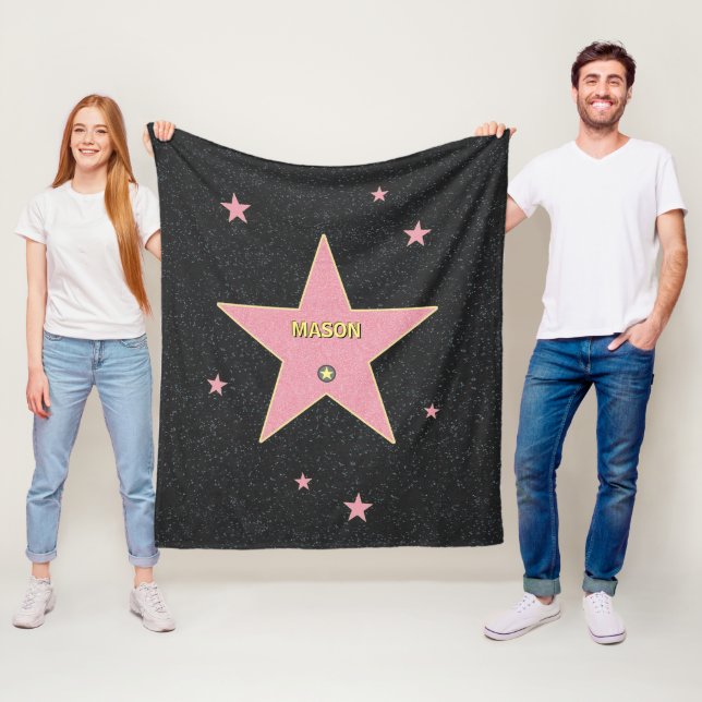 Ein Stern mit deinem Namen darauf! Fleecedecke (Beispiel)