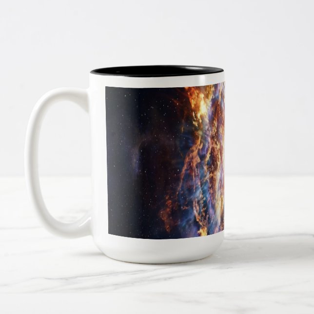 Ein Stern wird zur Supernova Zweifarbige Tasse (Links)