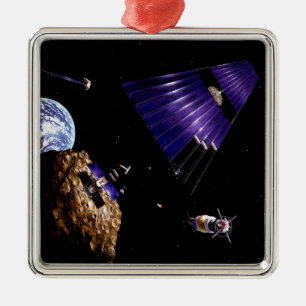 Ein sternartiger Bergbauauftrag Ornament Aus Metall