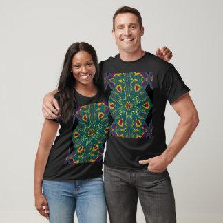 Ein Sternenhimmel im Garten Bohemische Blumengrafi T-Shirt