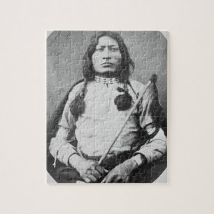 Ein Stier-Krieger, 1882 (b/w Foto) Puzzle