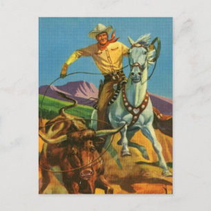 Ein Stier wird gelasst Postkarte