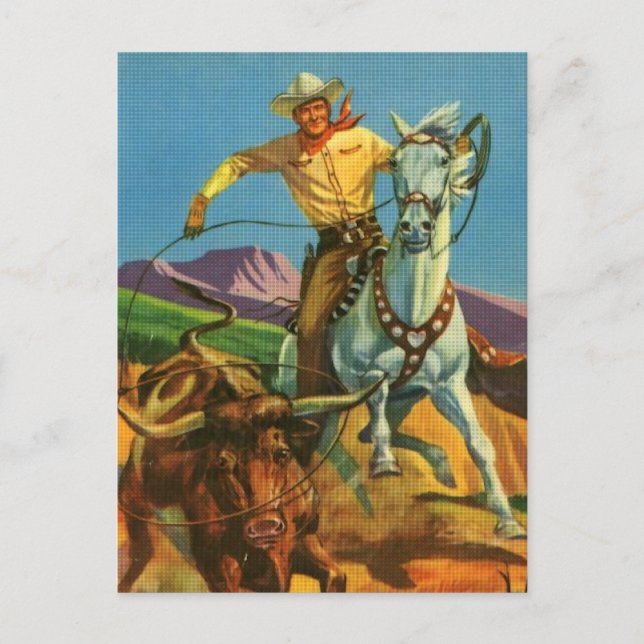 Ein Stier wird gelasst Postkarte (Vorderseite)