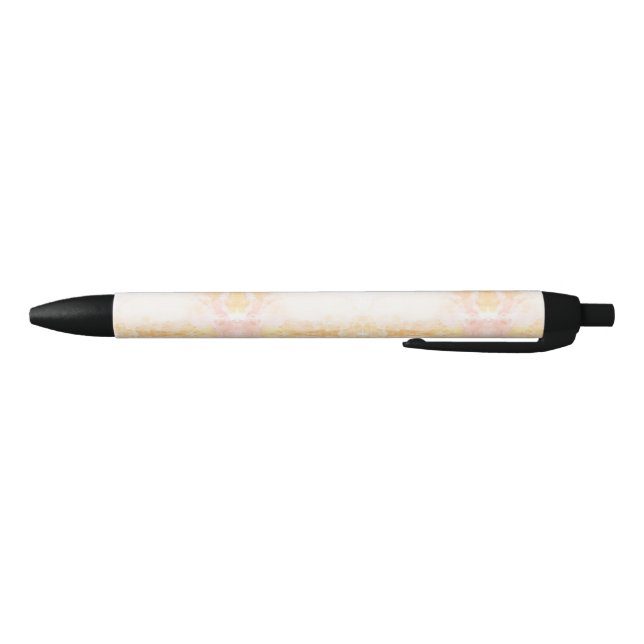 Ein Stift mit weichem pastellfarbenem Blumendesign (Unterseite)