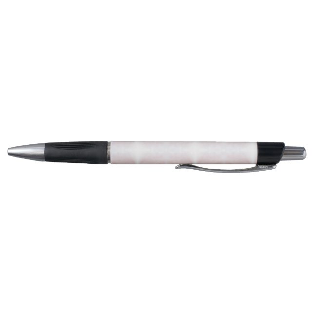 Ein Stift mit weißem Körper und schwarzer Kappe (Unterseite)